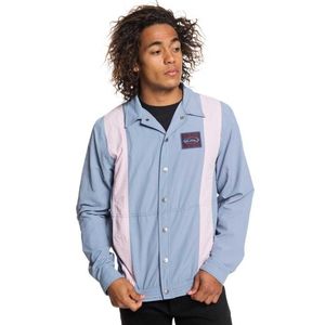 Quicksilver Originals Nylon Snap-Front Windbreaker  Jacket In Blue Men's Size M